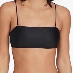 NWT Madewell Swim Bikini Top Second Wave Black MD327